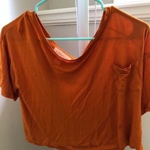 Boxy orange top